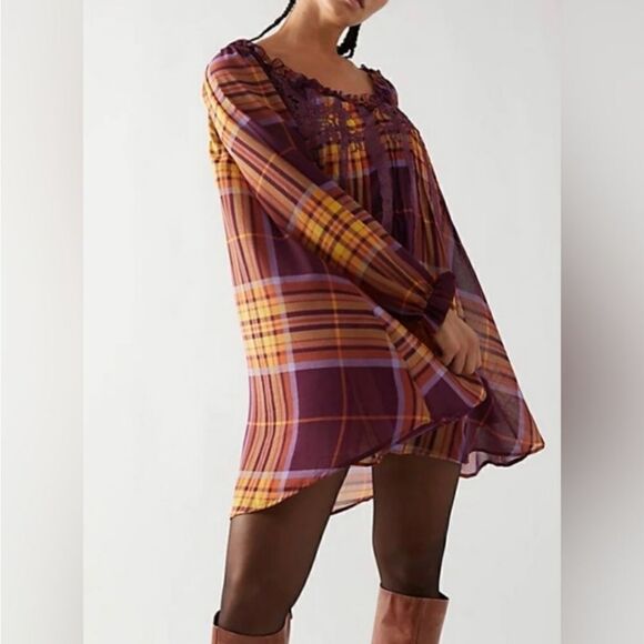 Free People Faye Frock Mini Dress, xsmall - Picture 4 of 10